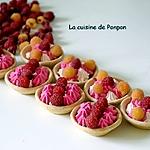 recette Mini tartelettes garnies de chantilly et confiture de framboises