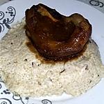 recette Risotto au champignons parmesan, et souris d'agneau laqué