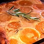 recette Clafouti abricots romarin à la vergeoise ultra rapide