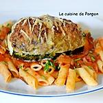 recette Courgette farcie à la viande et surprise mozza
