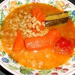 recette SOUPE D'UN SOIR (bouillon et legumes de couscous)