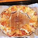 recette Couronne poulet tomates fromage cheddar