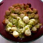recette POELLEE  DE SAINT-JACQUES AUX POIREAUX