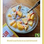 recette Muesli maison aux fruits et au lait fermenté