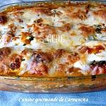 recette Gratin d'aubergine tomate roma et mozzarella
