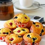 recette Muffin aux framboises, myrtilles et mascarpone