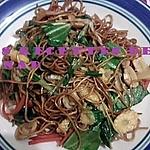 recette Nouilles sautées aux légumes (mines frites)