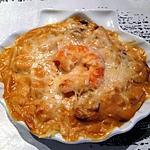 recette Coquilles de poisson et crevettes sauce Nantua -thermomix-