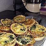 recette Tartelettes épinards chèvres