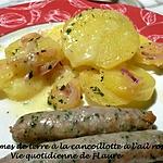 recette Pommes de terre à la cancoillotte à l'ail rose