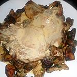 recette Cote de veau à la creme et aux cépes