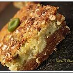 ** Divin ce cheesecake ricotta pistache & son pralin croustillant aux flocons d'avoine**