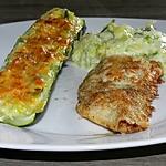 recette Courgettes farcies aux blancs de poireaux crème