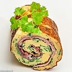 recette Omelette roulée au jambon