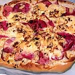 recette Pizza raclette et salami