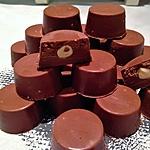 recette Chocolats fourrés praliné et chocolat au lait