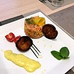recette Tartare saumon à la mangue en déclinaison