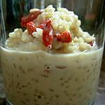 agar agar : recette Riz au lait léger aux baies de Goji
