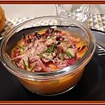 recette Gratin de purée de Butternut, Patate douce au Bacon et Comté