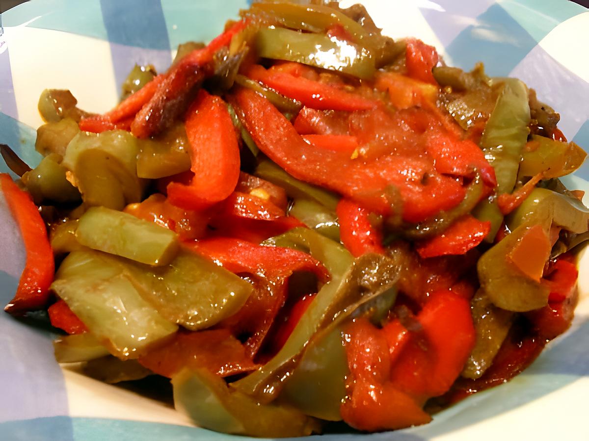 recette poelée de poivrons