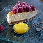 recette Cheesecake framboises-lemon curd (rapide)