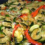 recette Poëlée en vert et rouge
