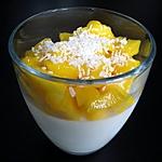 recette Panna cotta coco/mangue
