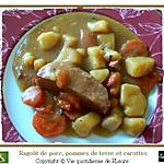recette Ragoût de porc, carottes et pommes de terre