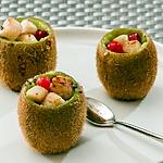 recette Kiwi aux pétoncles et aux groseilles