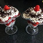 recette coupe fraises mascarpone/chantilly