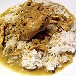 recette Poulet panang au lait de coco