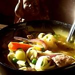recette Bouillon thai au canard , patate douce et mille légumes