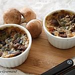 recette Clafoutis aux champignons { sans gluten, sans oeufs }