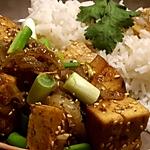 recette Tofu aux oignons caramélisés  ( à ma façon )