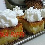 recette BASBOUSSA AU FROMAGE BLANC ET AUX AMANDES