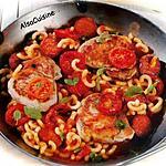 recette Poêlée d'escalopes de porc aux épices et chorizo