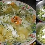 recette SOUPE POMME DE TERRE PERSIL OEUF ET BROCCIU