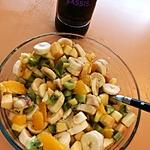 recette Salade de fruit a la crème de cassis