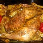 recette Cuisses de poulet,pommes de terre à la marocaine
