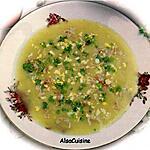recette Velouté d'asperges vertes au crabe