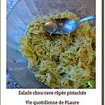 recette Salade de chou-rave râpé et pistaché