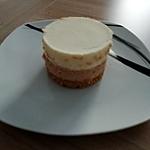 recette Entremet Kinder chokobons et chocolat blanc sur biscuit petit beurre
