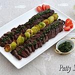 recette Onglet de Boeuf Grillé, Pesto de Persil