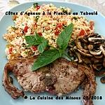 recette Côtes Filet d'agneau aux Champignons à la Plancha Taboulé Façon Liban