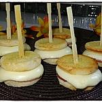 recette Minis croques jambon babybel