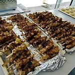 recette Brochettes de blancs de dinde et ananas au lait de coco et au curry