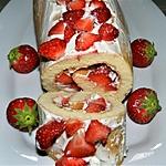 recette Roulé aux fraises et mascarpone