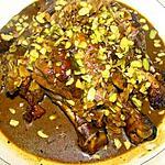 recette Poulet aux amandes et aux pistaches