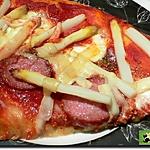recette Pizza à l'asperge et à la saucisse de Morteau