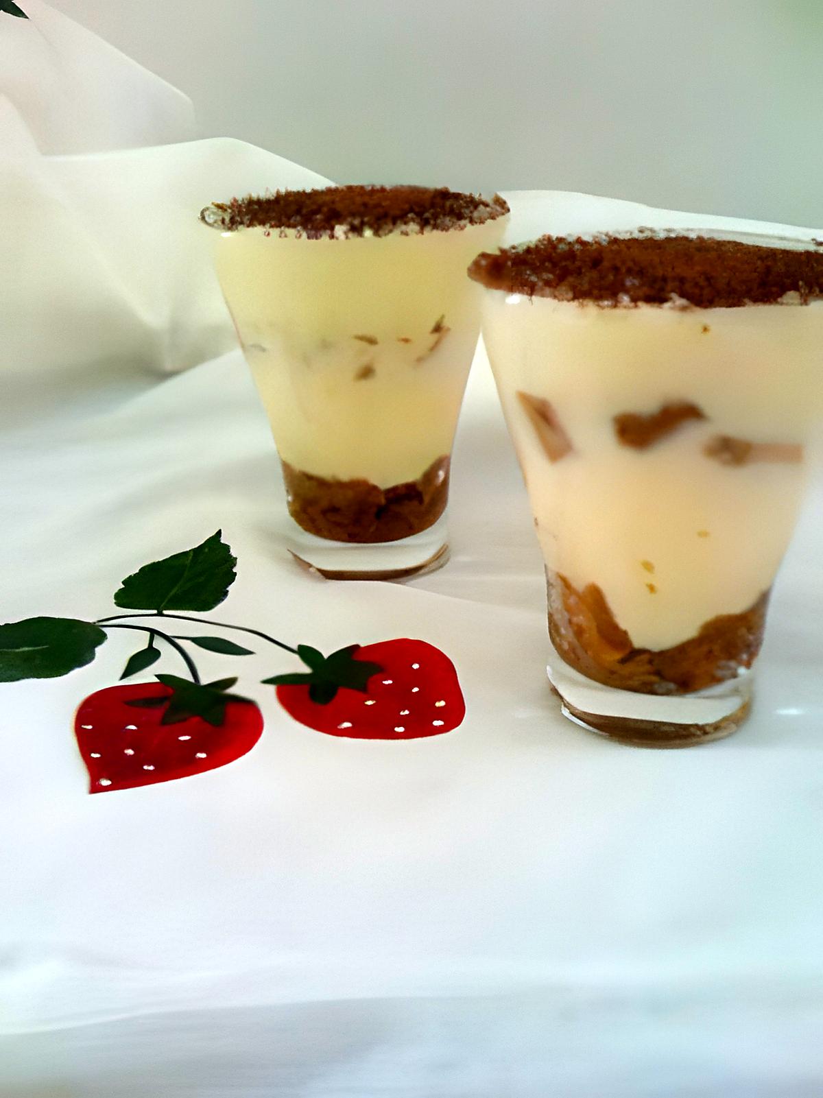 recette TIRAMISU EN VERRINE
